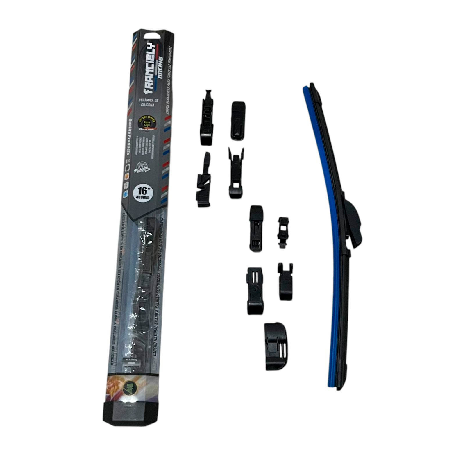 LIMPIA PARABRISA FRANCIELY FLEX 841V7 10 ENCASTRES 16" (X60)
